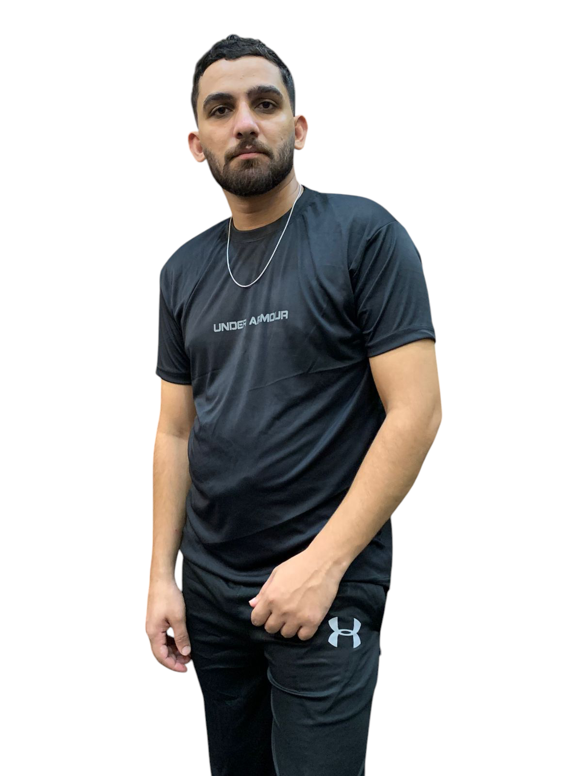 Men's U-A Black Tracksuit – Athletic Fit